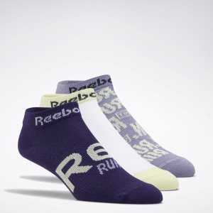 Skarpetki Damskie Reebok Run Club Fioletowe/Białe/Fioletowe PL 01KJPMI